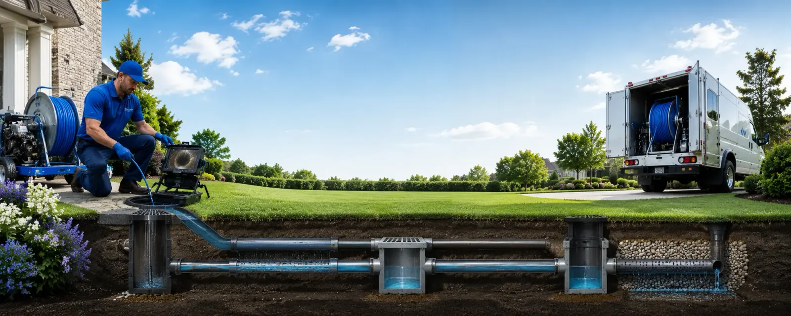 Outdoor drain cleaning information for Young America, IN